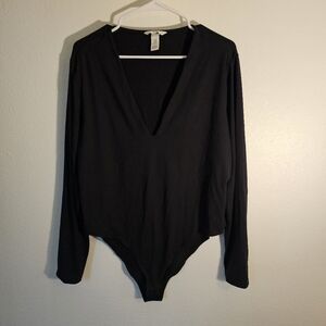 XXL Deep V Neck Bodysuit H&M